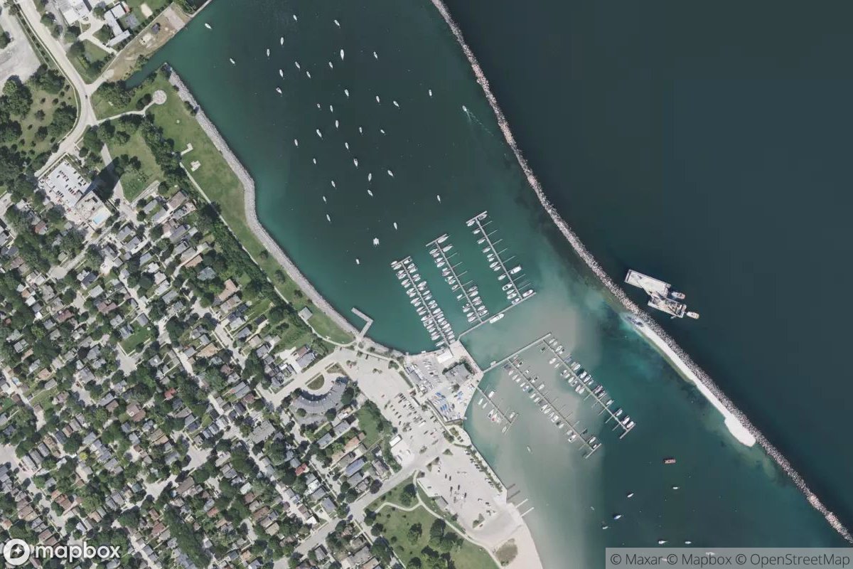 Satellite view of Marina at 42.9984, -87.8832