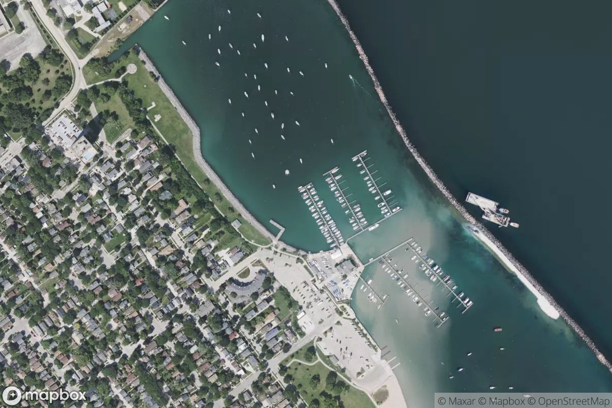 Satellite view of Marina at 42.9984, -87.8836