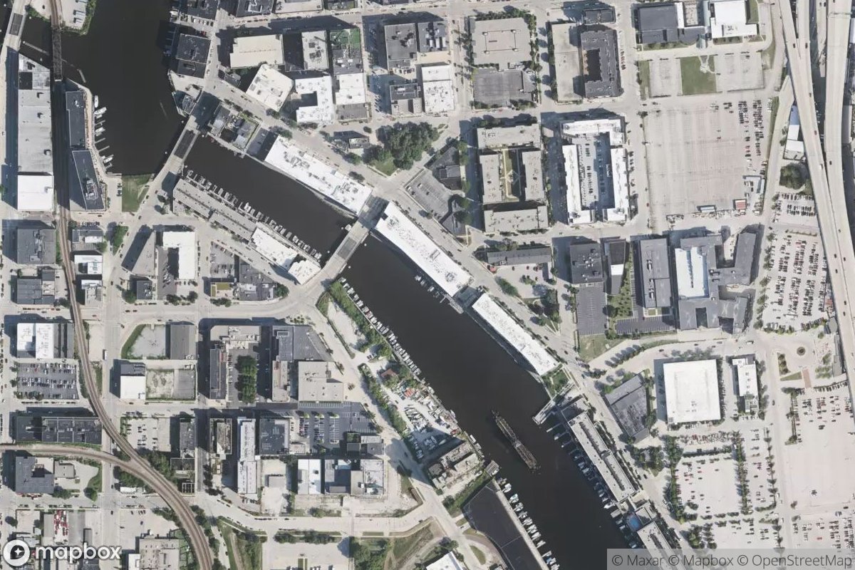 Satellite view of Marina at 43.0297, -87.9063