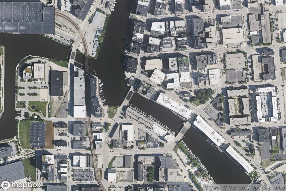 Satellite view of Marina at 43.0313, -87.9093