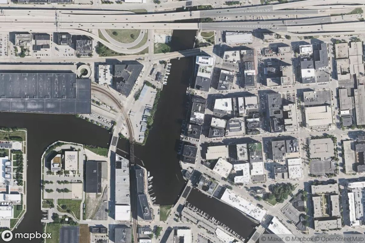 Satellite view of Marina at 43.0331, -87.9101