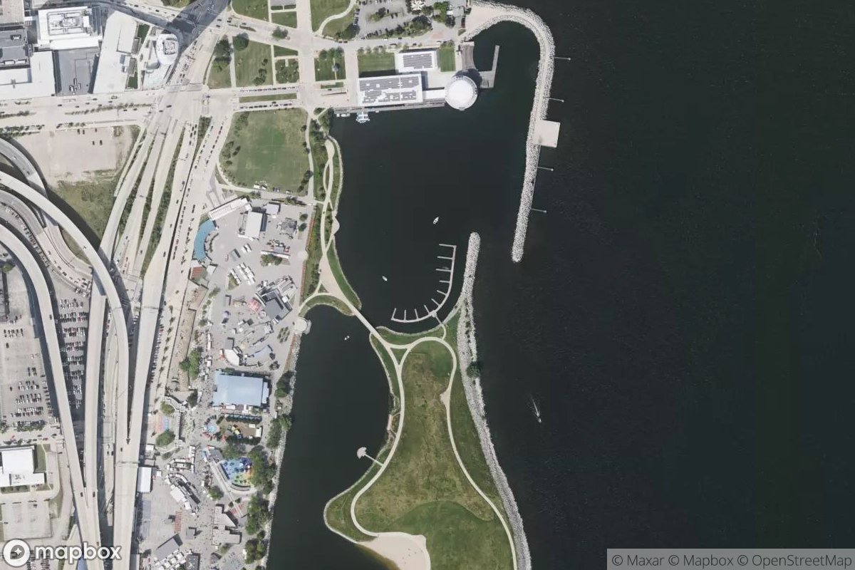 Satellite view of Marina at 43.0347, -87.8956