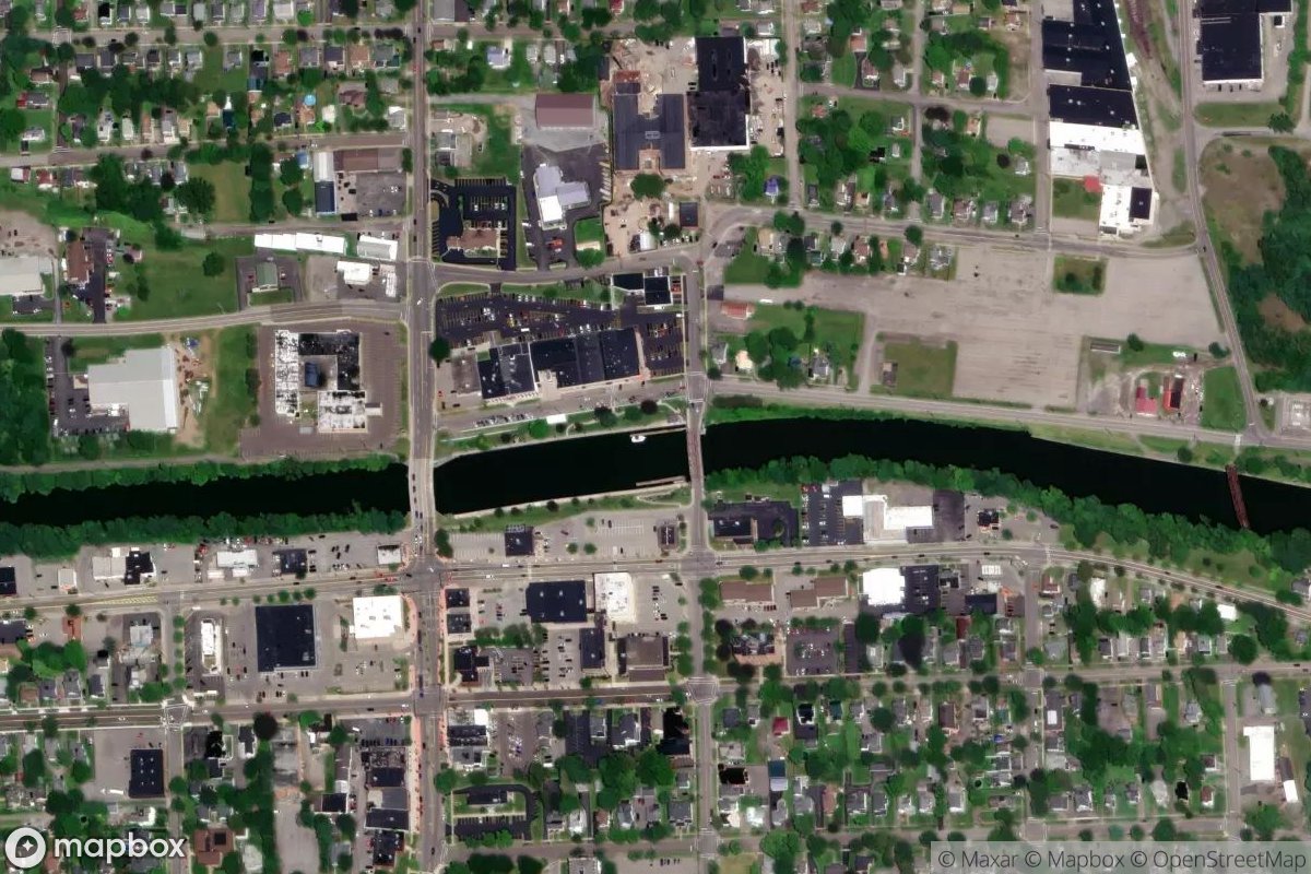 Satellite view of Marina at 43.0477, -77.0930