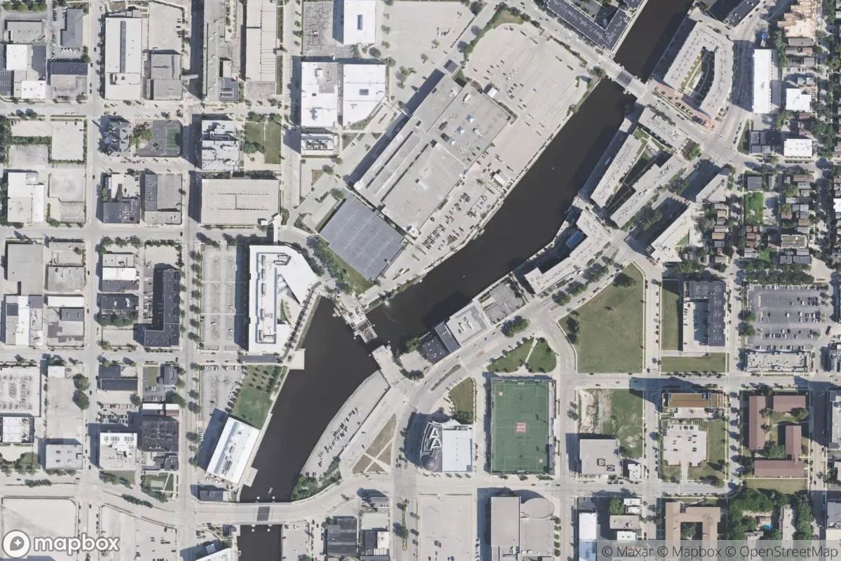 Satellite view of Marina at 43.0493, -87.9108