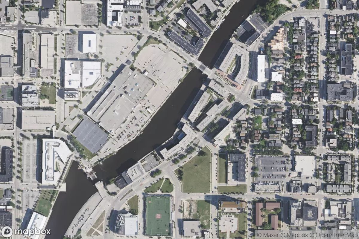 Satellite view of Marina at 43.0502, -87.9085