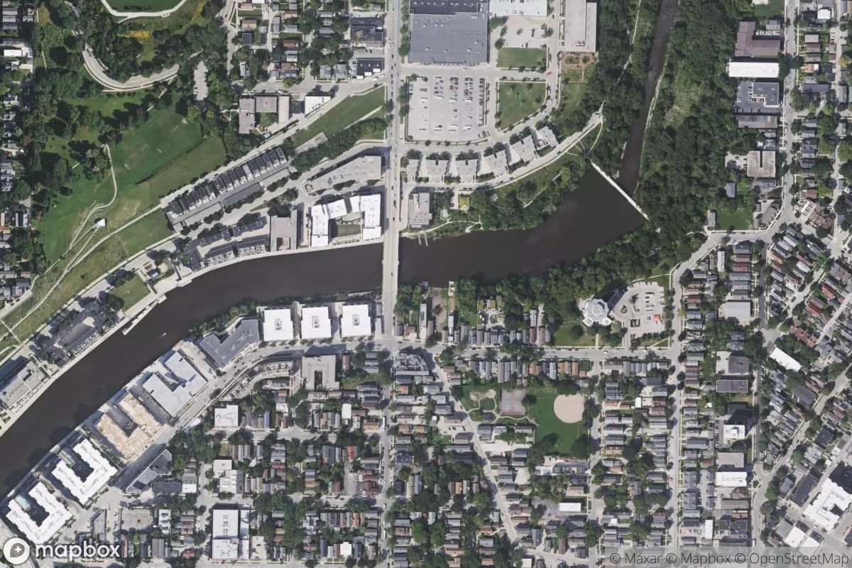 Satellite view of Marina at 43.0568, -87.8975