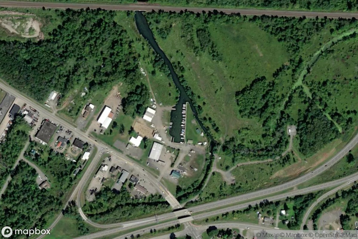 Satellite view of Marina at 43.1966, -75.4373