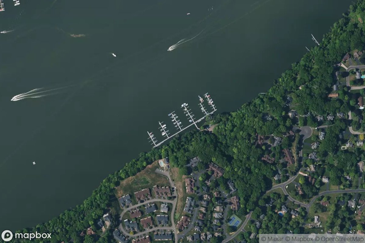 Satellite view of Marina at 43.2305, -77.5259