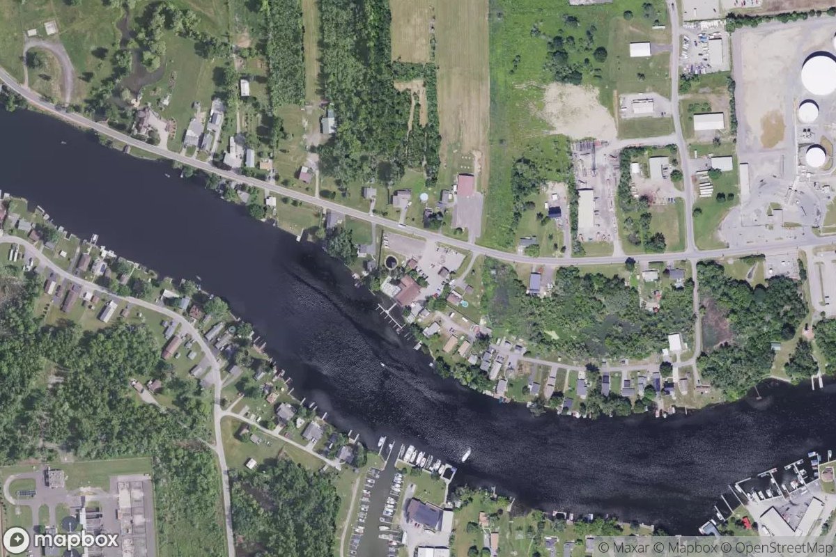 Satellite view of Marina at 43.2418, -76.1506