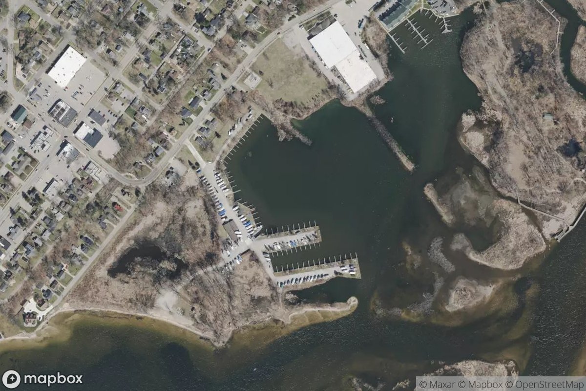 Satellite view of Marina at 43.2608, -86.2557