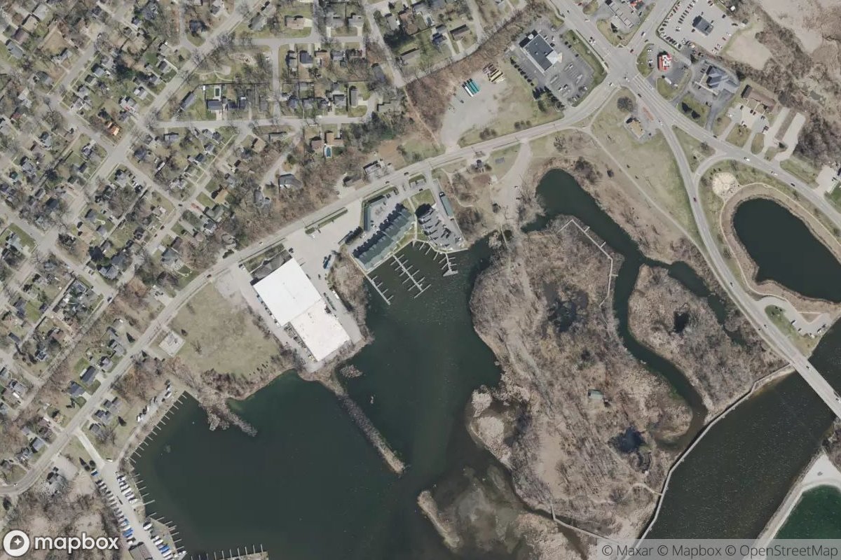 Satellite view of Marina at 43.2634, -86.2528