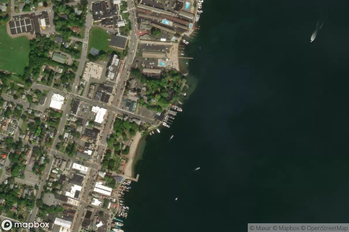 Satellite view of Marina at 43.4261, -73.7102