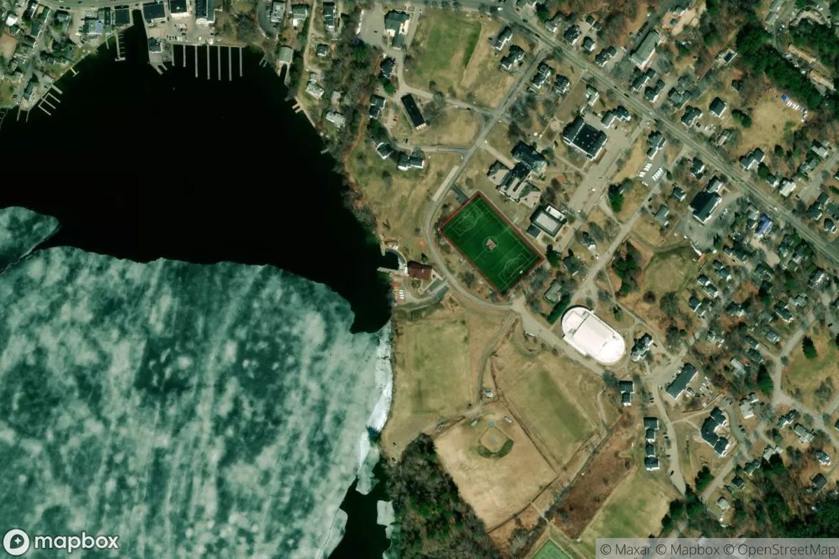 Satellite view of Marina at 43.5813, -71.2091