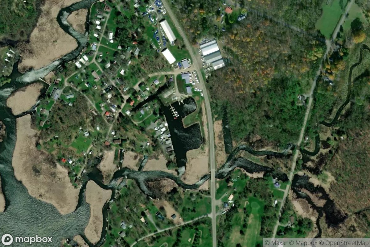 Satellite view of Marina at 43.6734, -76.1708