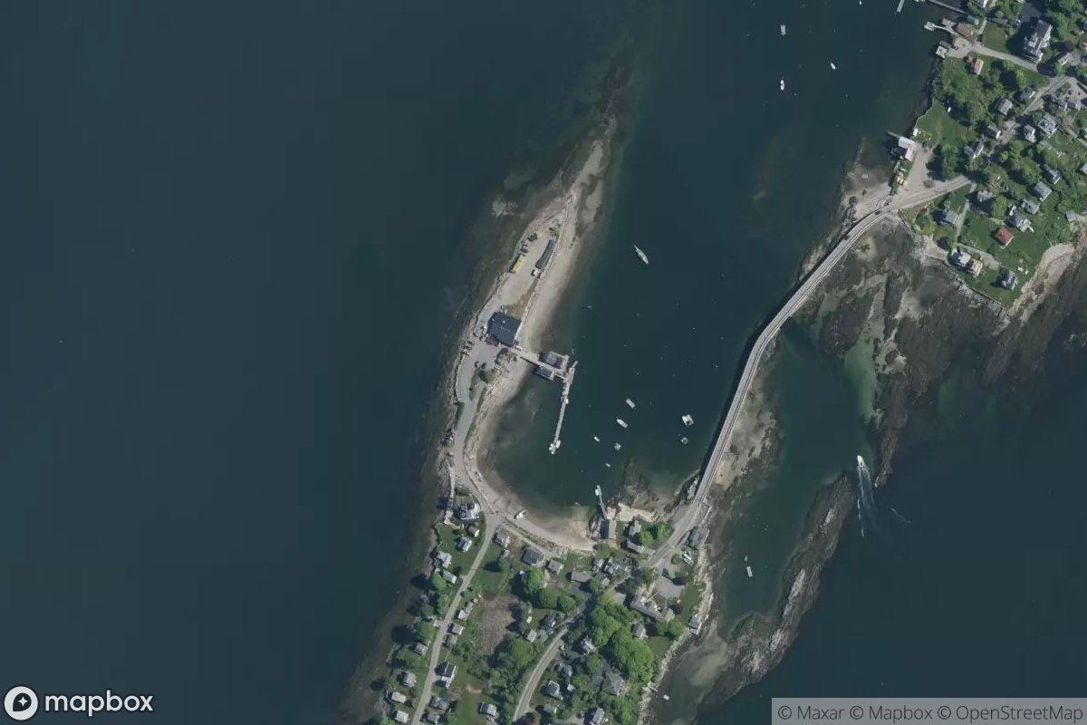 Satellite view of Marina at 43.7490, -69.9913