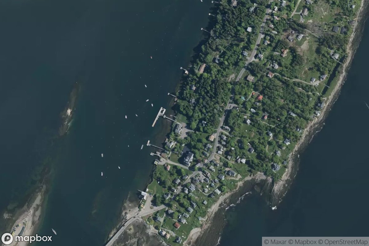 Satellite view of Marina at 43.7527, -69.9856