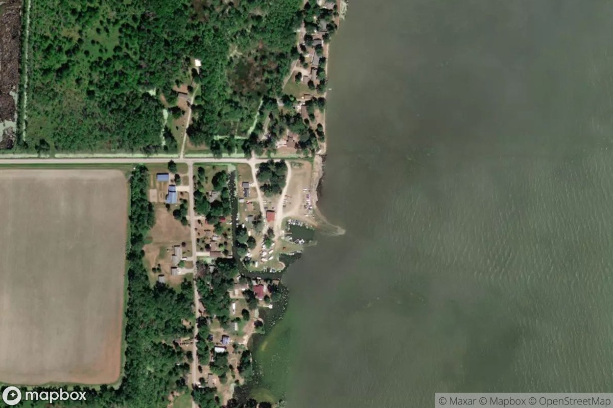 Satellite view of Marina at 43.8097, -83.9239