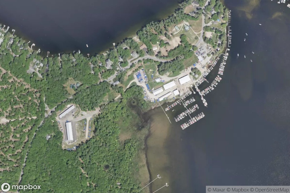 Satellite view of Marina at 43.8426, -70.4690