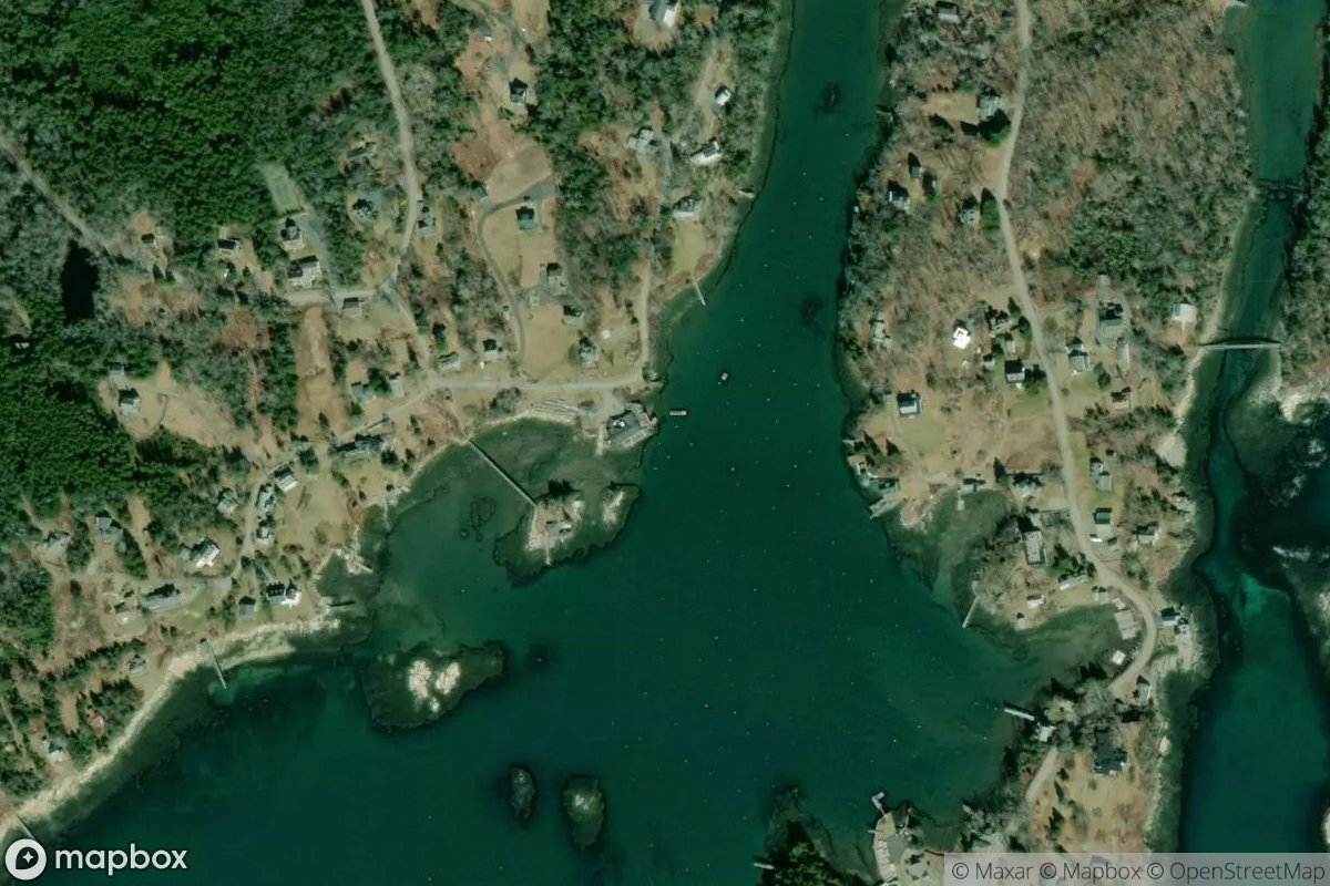 Satellite view of Marina at 43.8477, -69.5560