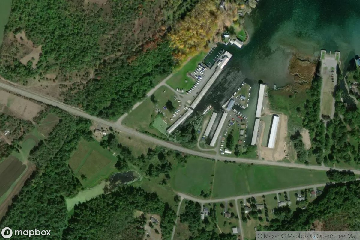 Satellite view of Marina at 43.8488, -76.2119