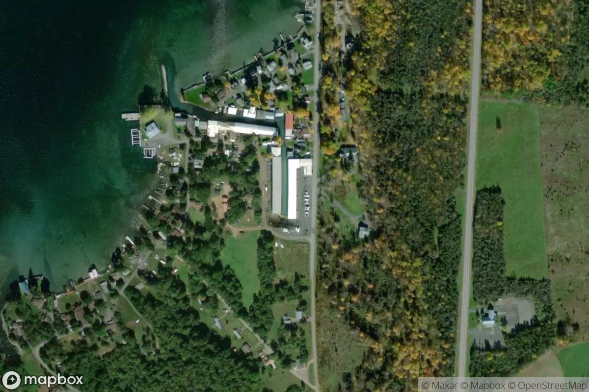 Satellite view of Marina at 43.8517, -76.1996