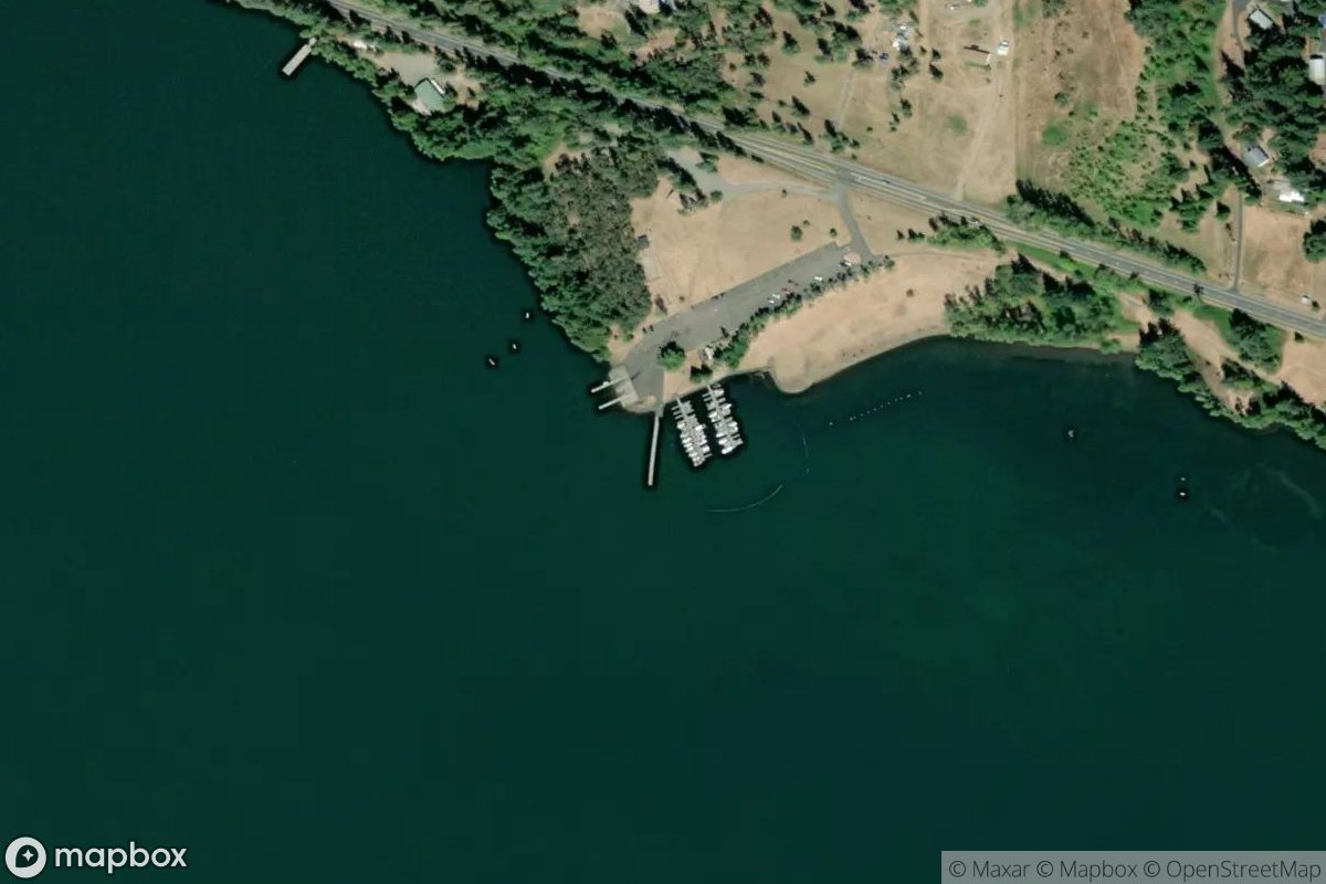 Satellite view of Marina at 43.9207, -122.7965