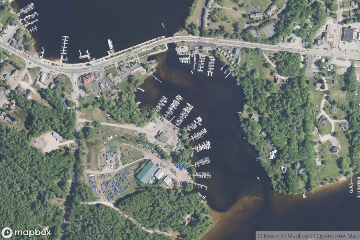 Satellite view of Marina at 43.9680, -70.5997