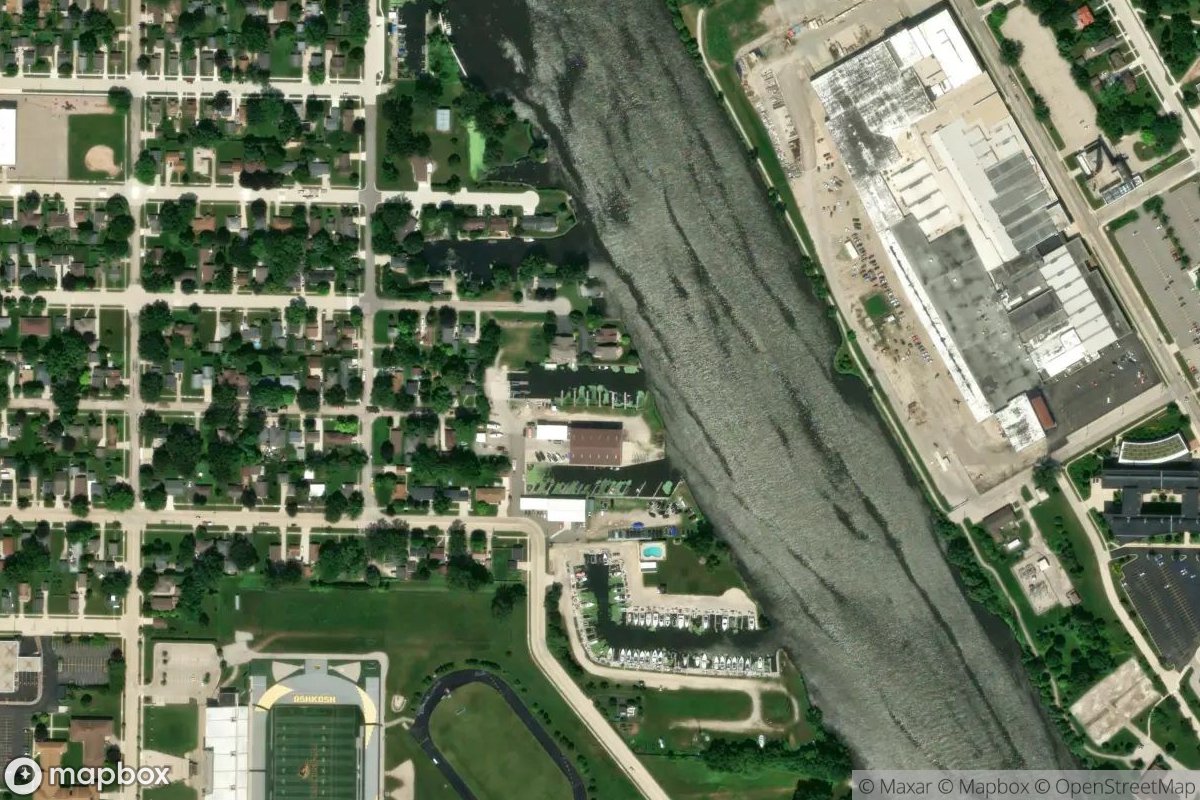 Satellite view of Marina at 44.0265, -88.5598