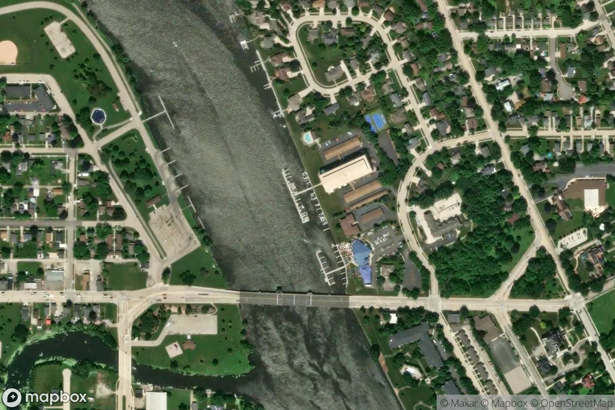Satellite view of Marina at 44.0357, -88.5634