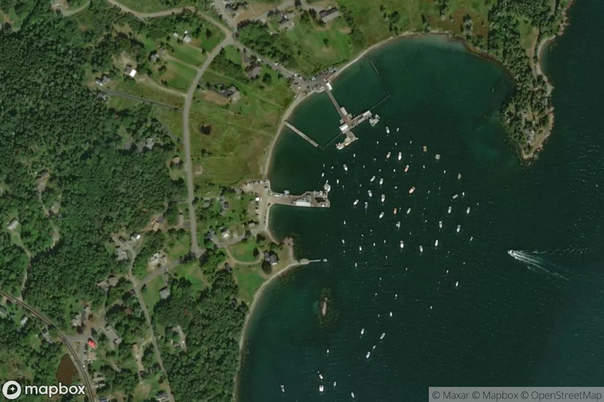 Satellite view of Marina at 44.0848, -69.0530