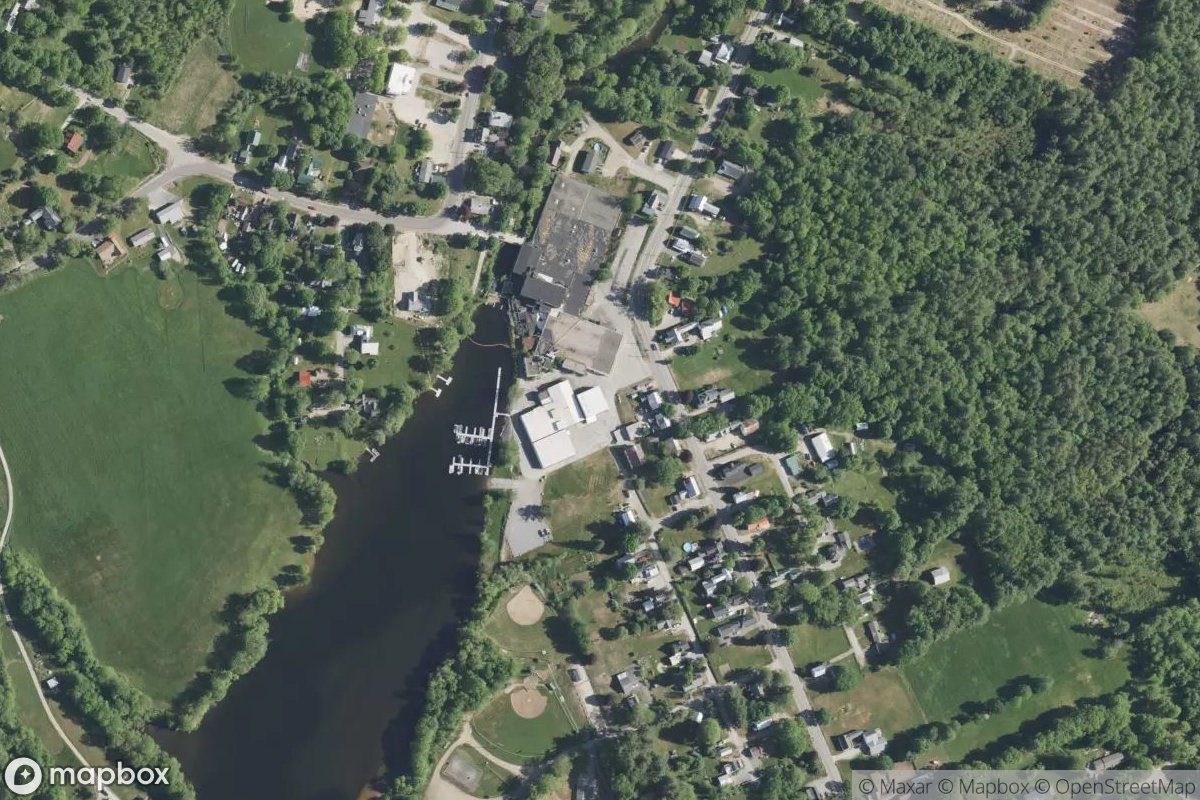 Satellite view of Marina at 44.1307, -70.4936