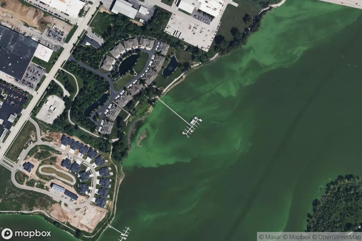 Satellite view of Marina at 44.4730, -88.0533