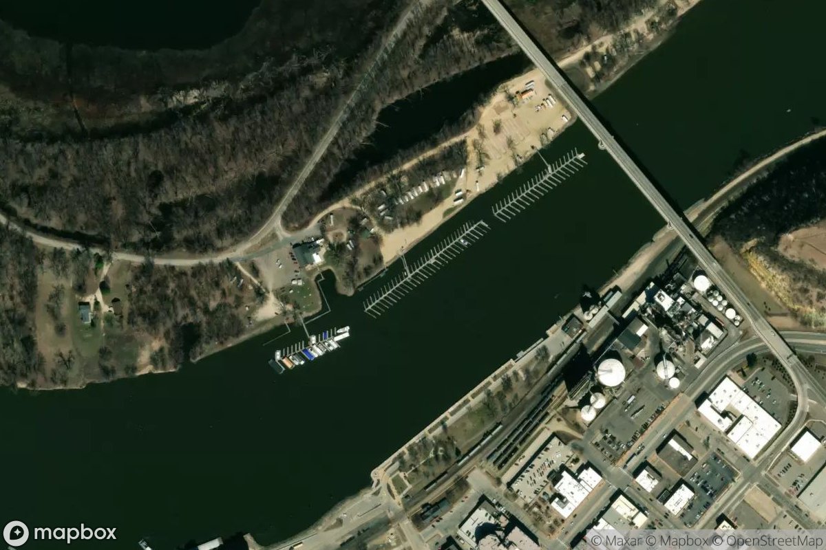 Satellite view of Marina at 44.5690, -92.5374