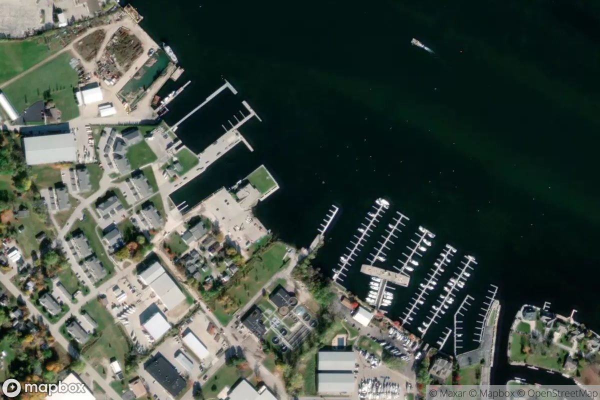 Satellite view of Marina at 44.8248, -87.3749