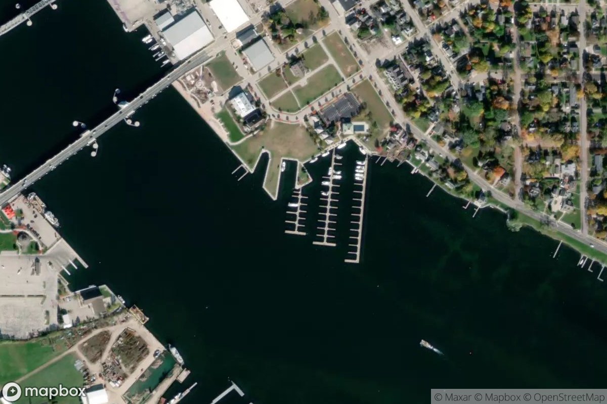Satellite view of Marina at 44.8293, -87.3750