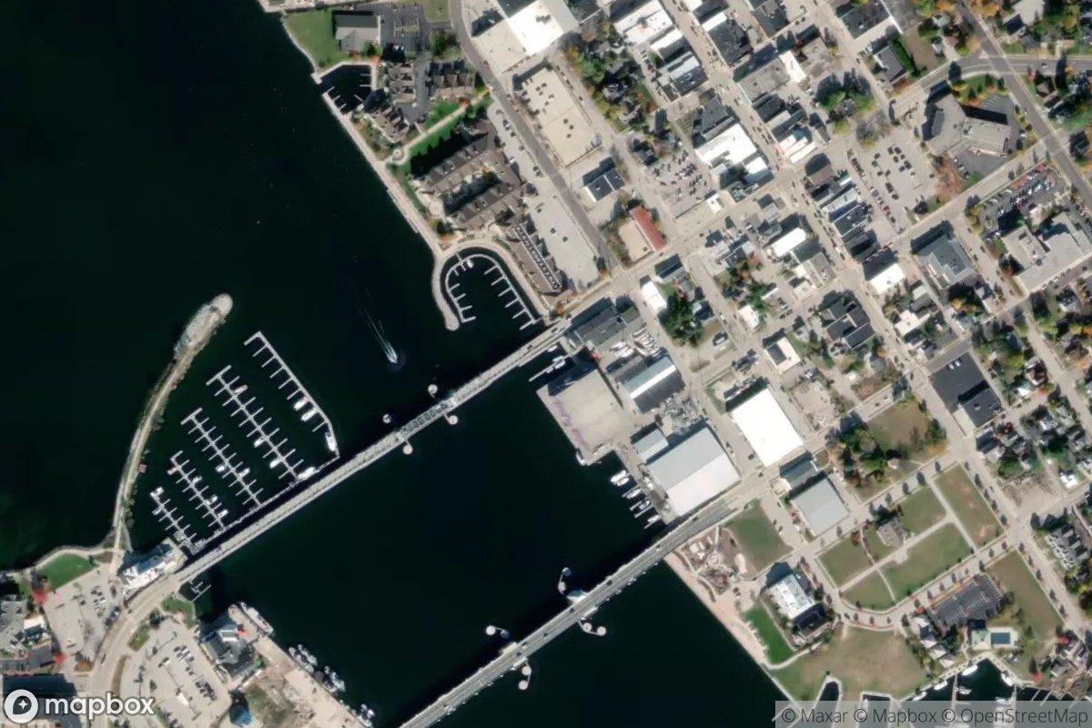 Satellite view of Marina at 44.8327, -87.3791