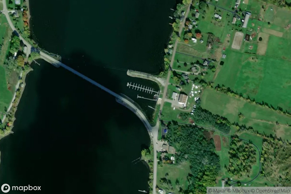 Satellite view of Marina at 44.8848, -73.2725