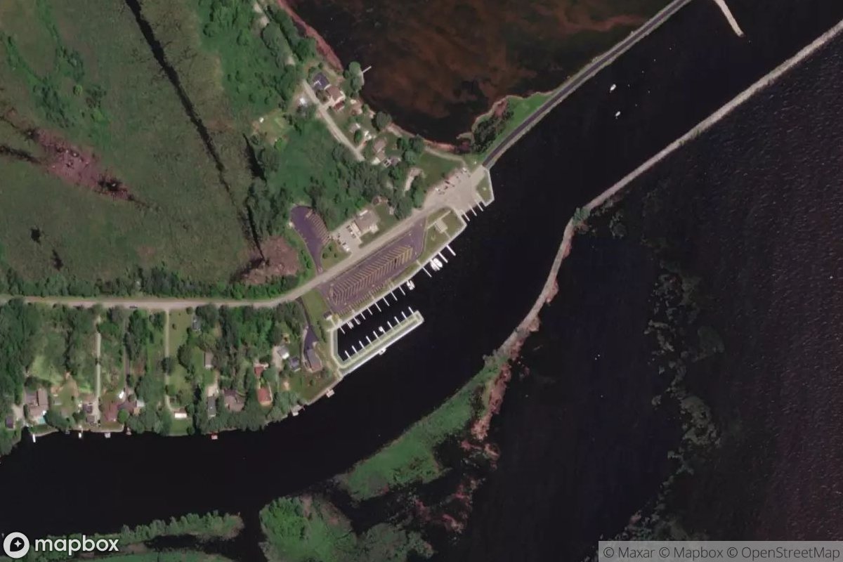 Satellite view of Marina at 44.8943, -87.8310