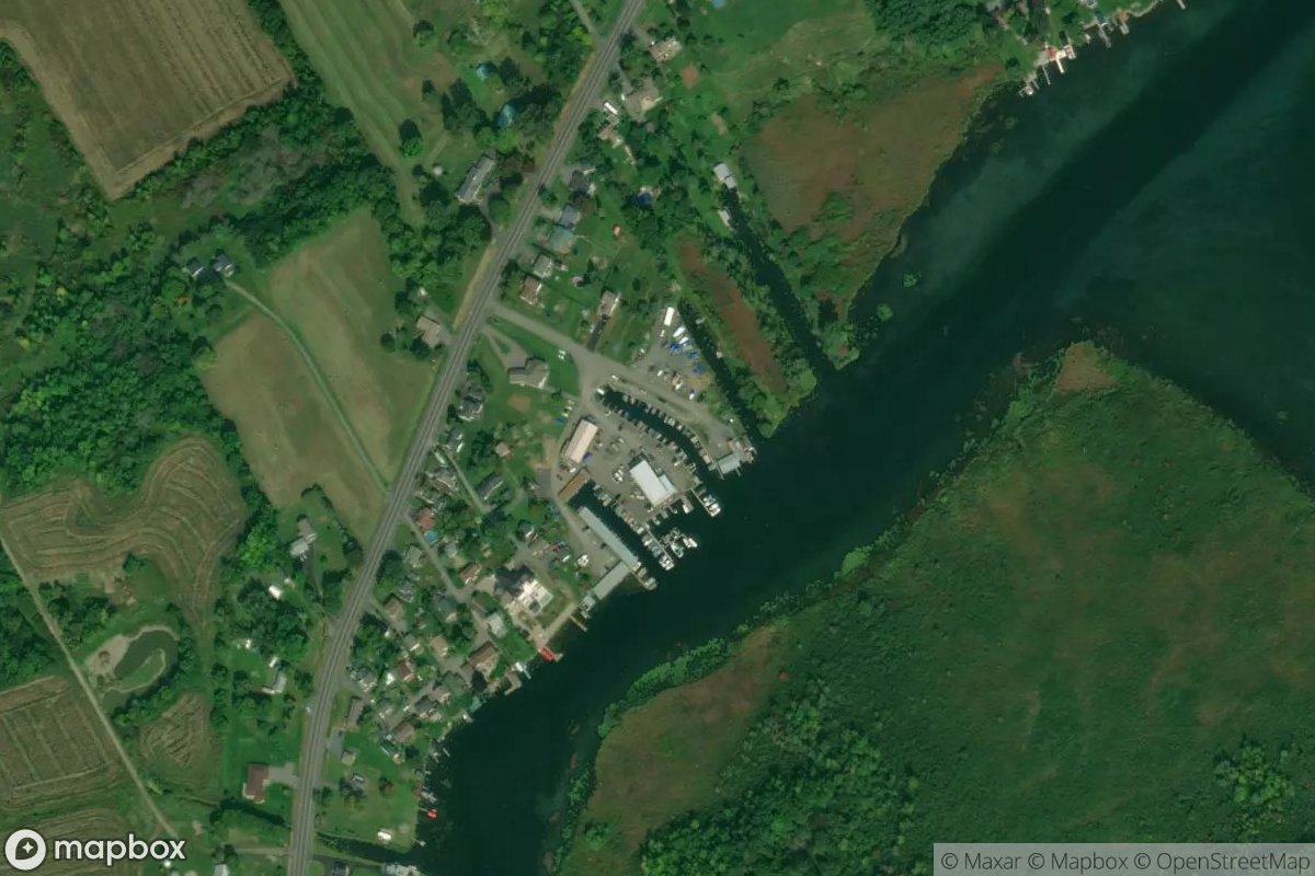 Satellite view of Marina at 45.0701, -74.5414