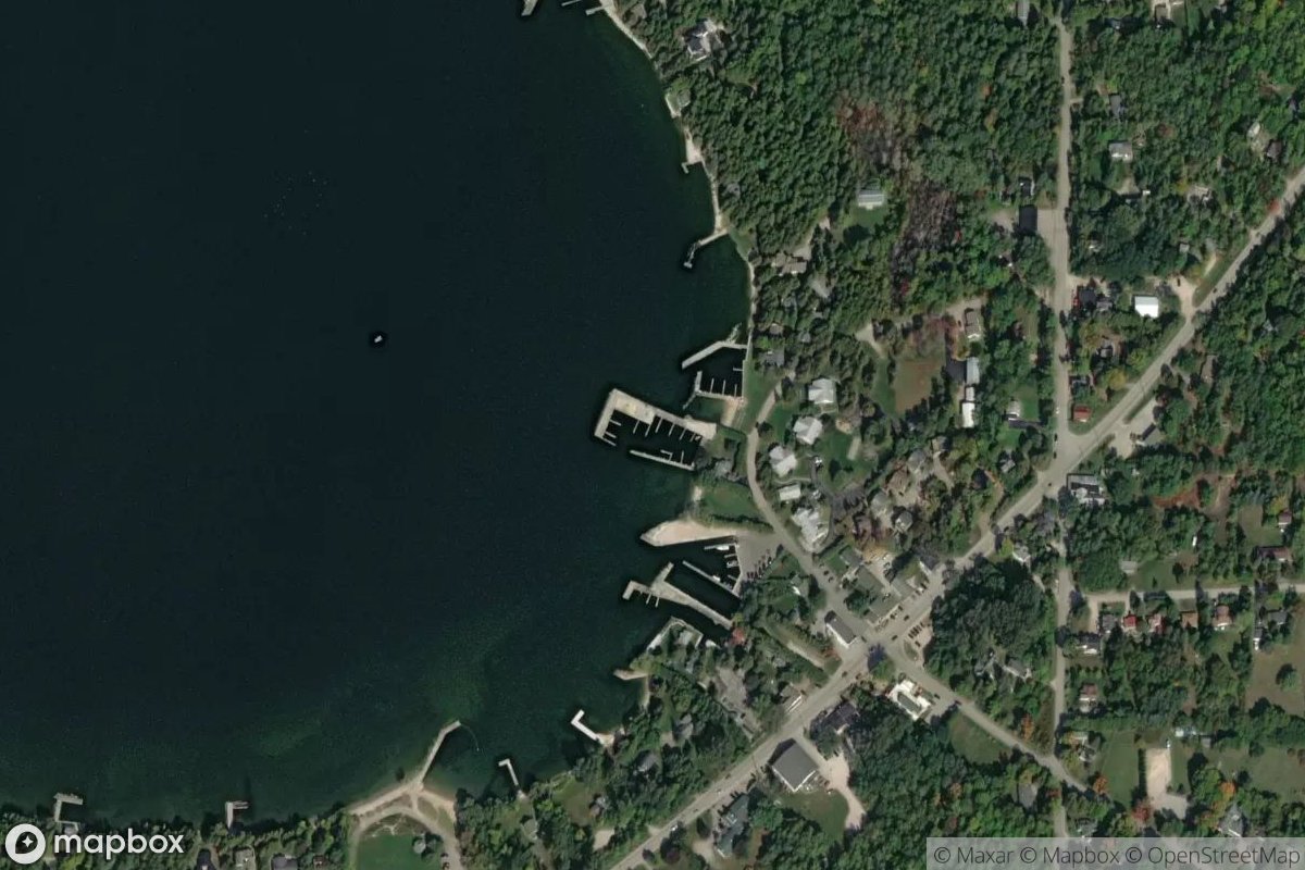 Satellite view of Marina at 45.2554, -87.0755