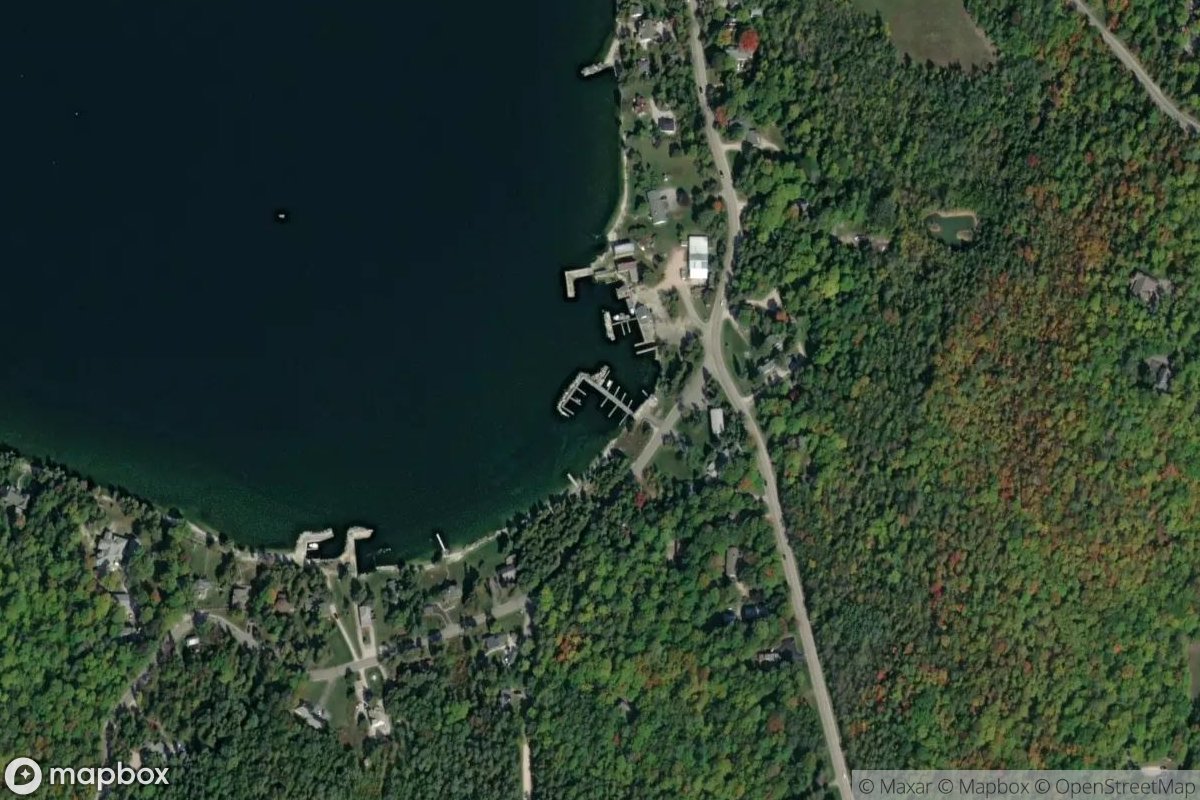Satellite view of Marina at 45.2871, -87.0231