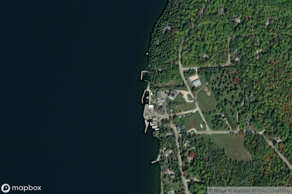 Satellite view of Marina at 45.2916, -87.0235