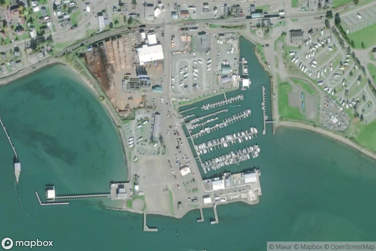 Satellite view of Marina at 45.5563, -123.9143