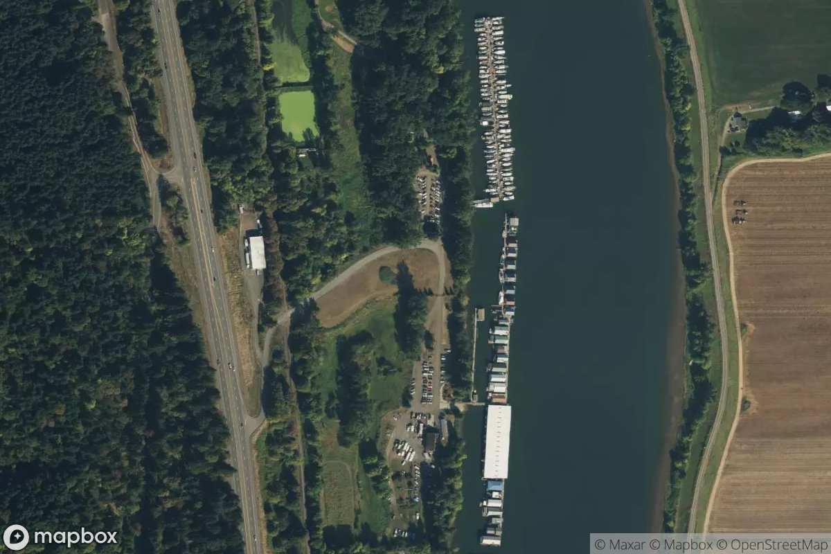 Satellite view of Marina at 45.7061, -122.8692