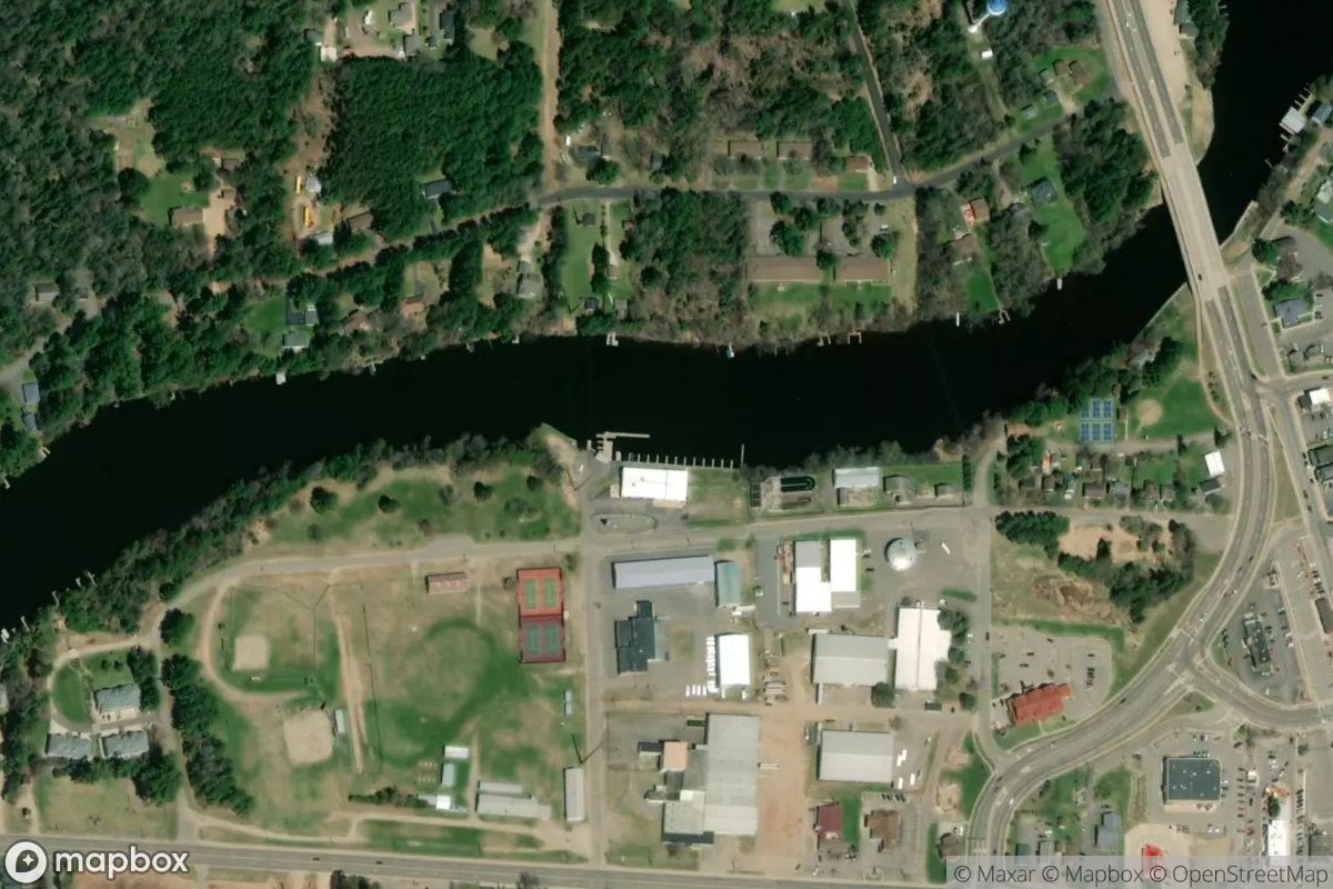 Satellite view of Marina at 45.9172, -89.2589