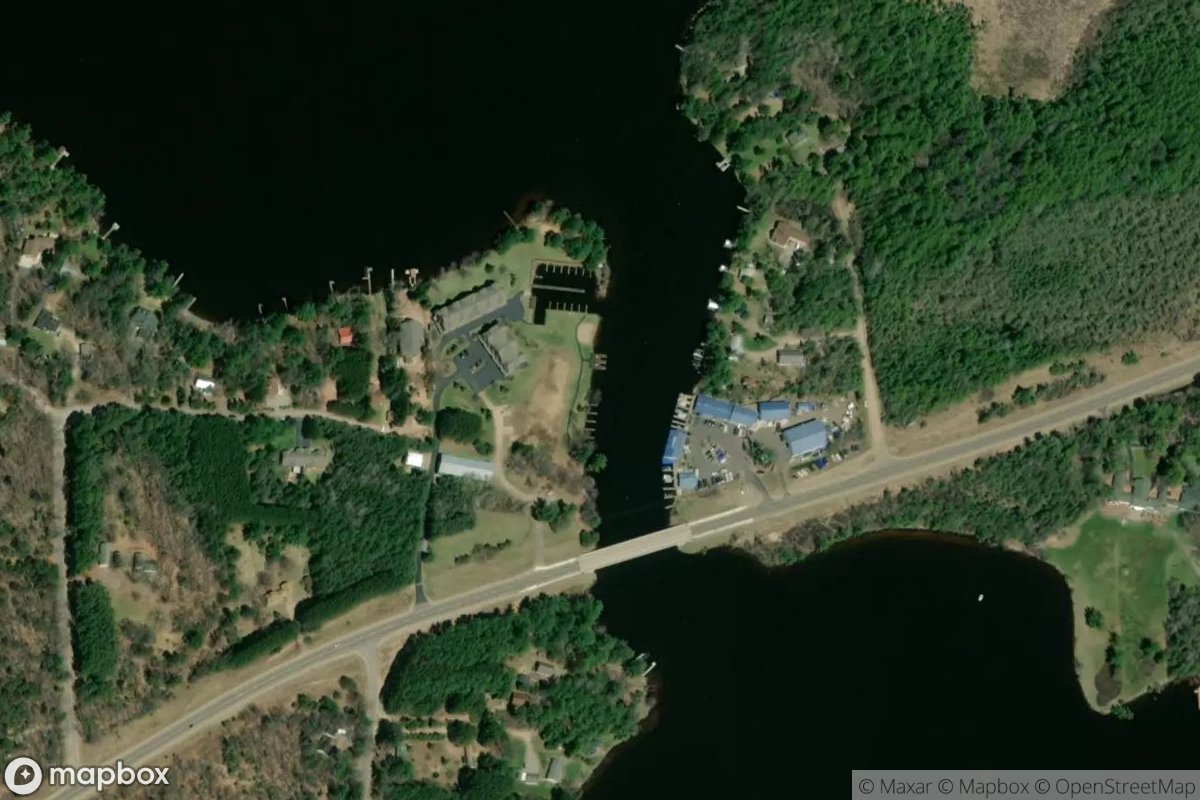 Satellite view of Marina at 45.9210, -89.1799