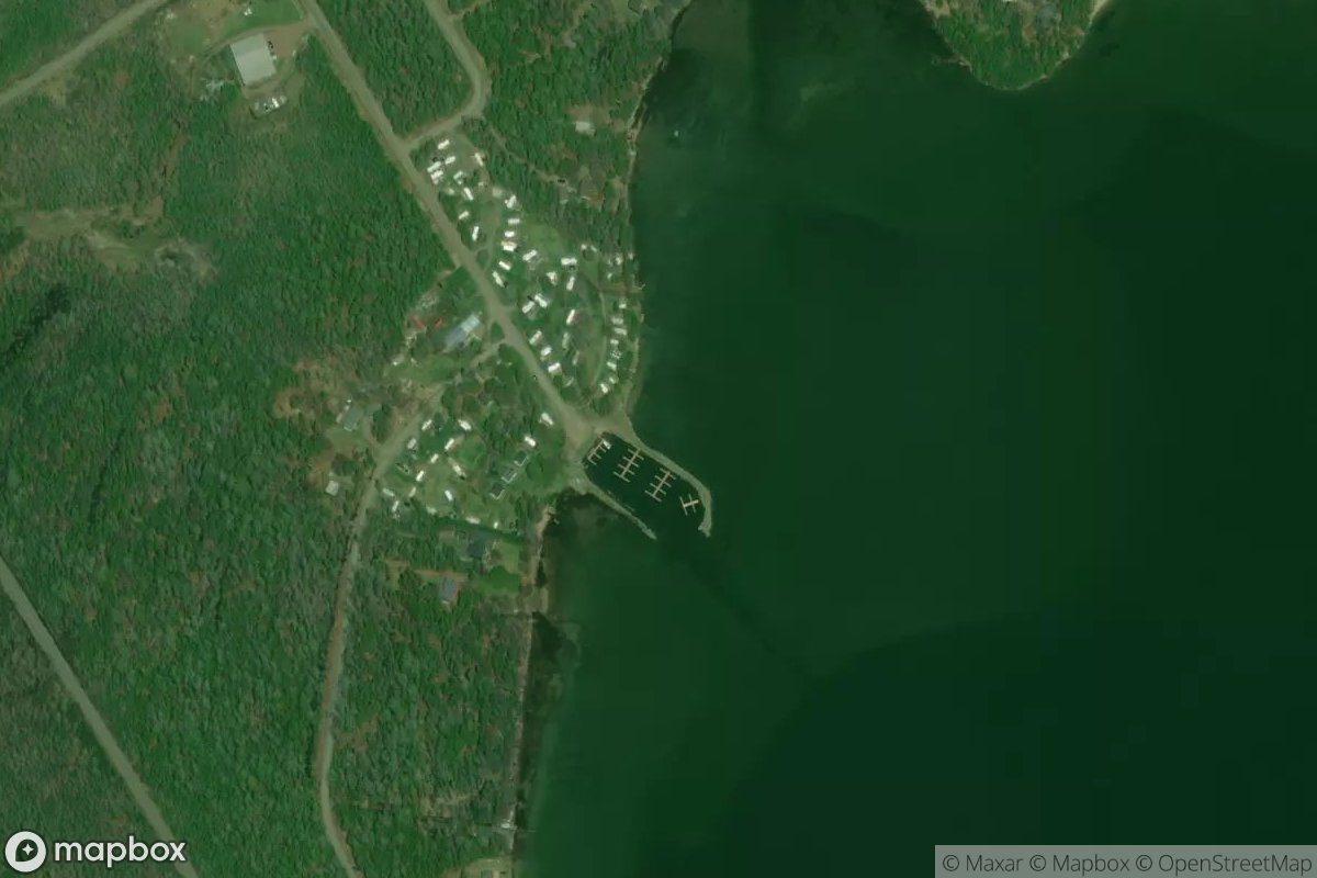 Satellite view of Marina at 46.0908, -83.8898
