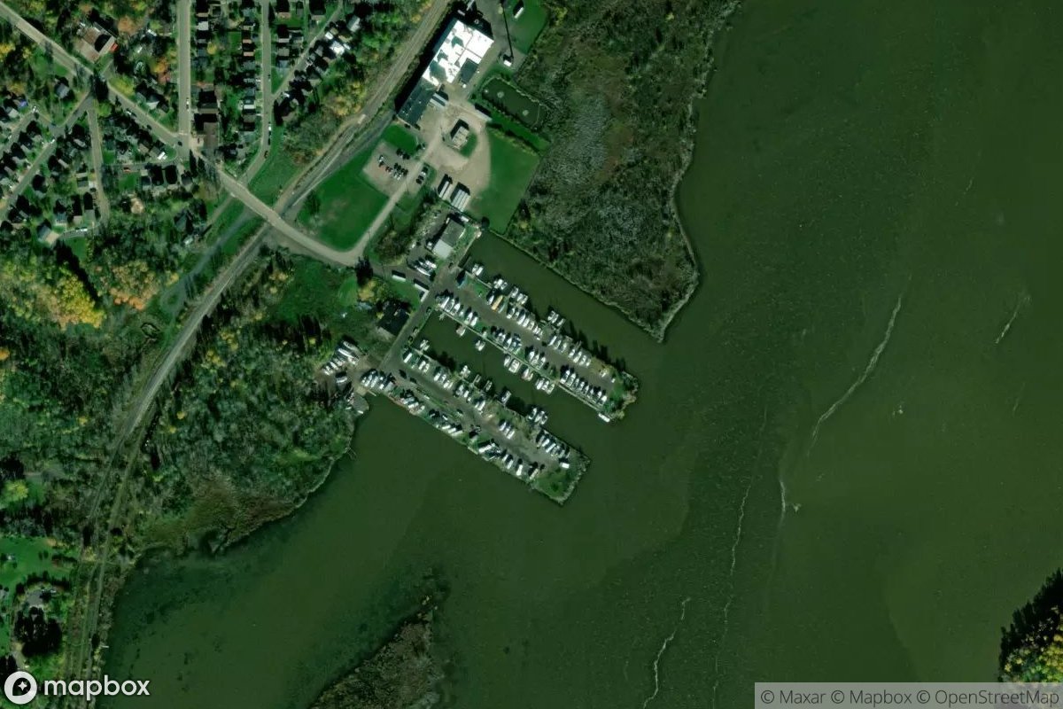 Satellite view of Marina at 46.7064, -92.2021