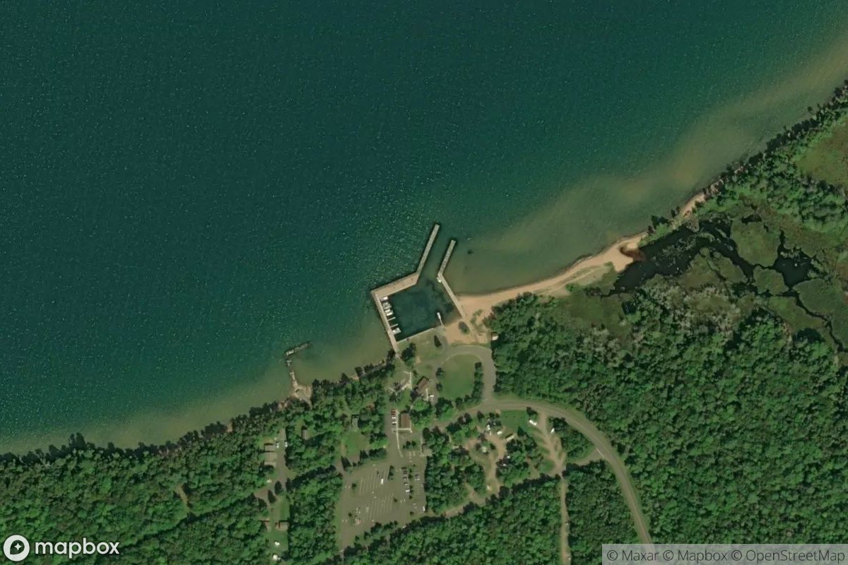 Satellite view of Marina at 46.9476, -90.8897