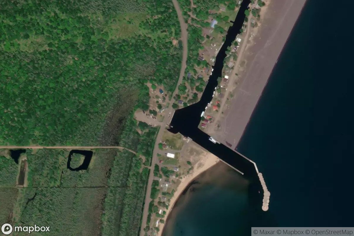 Satellite view of Marina at 47.1901, -88.2379